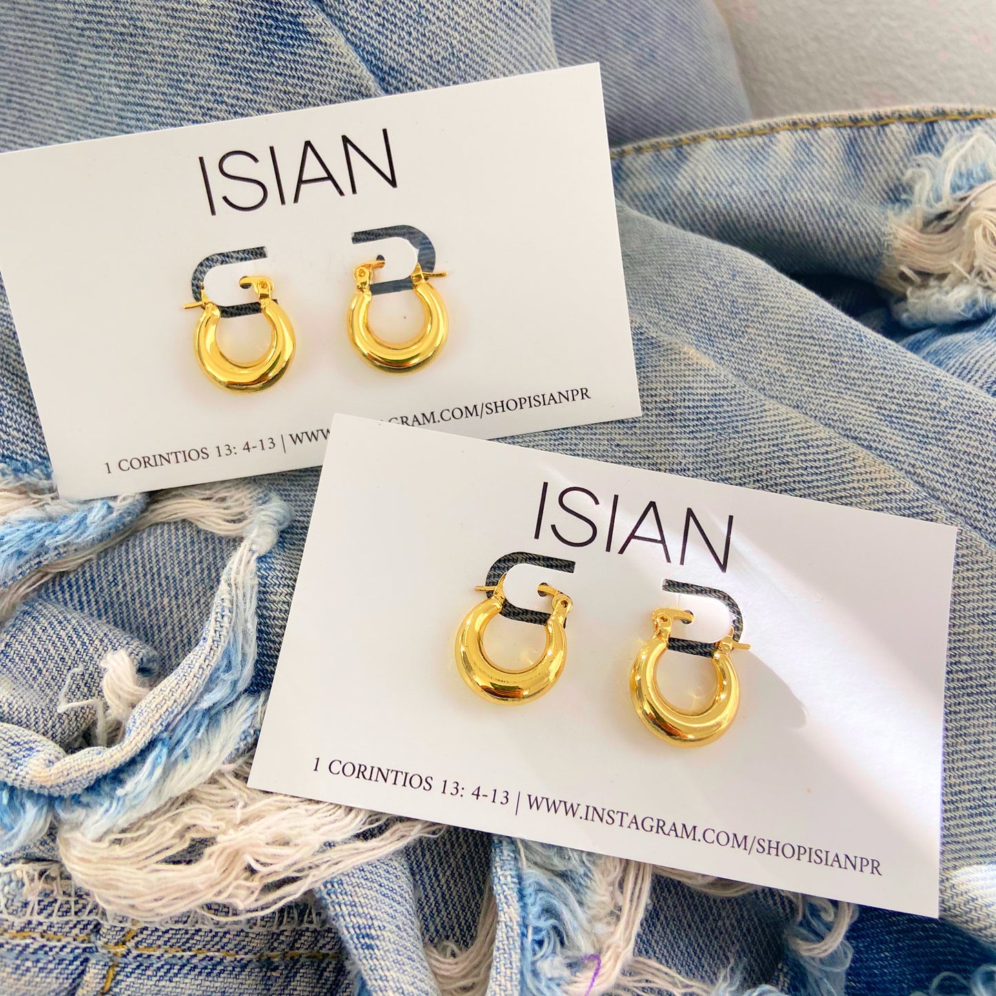 Mini Golden Hoops