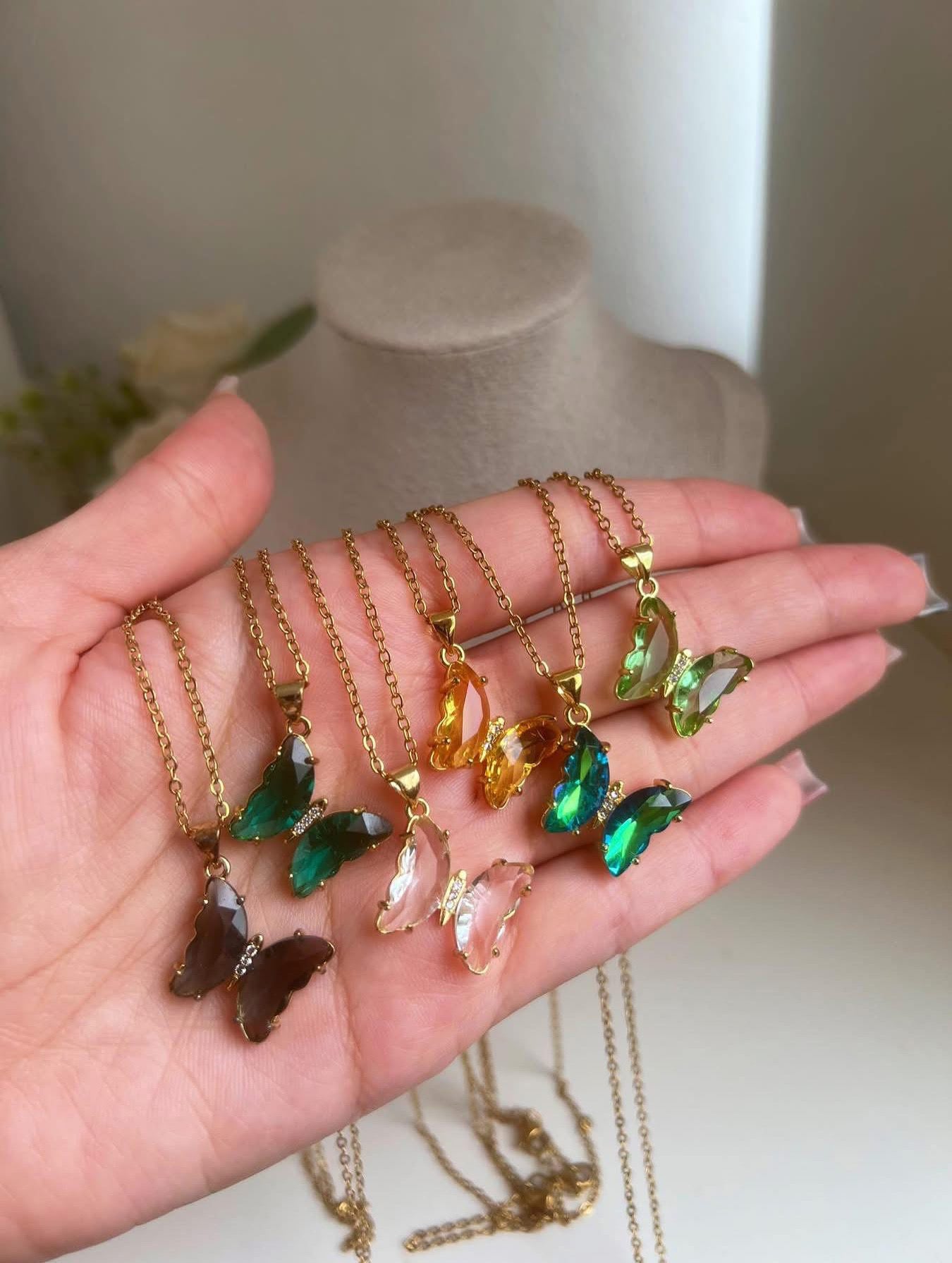 "The process" Butterfly necklace