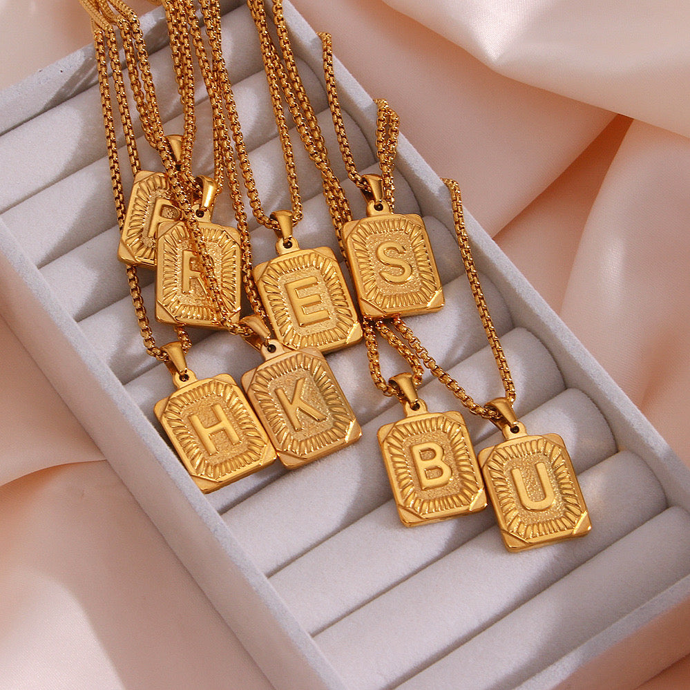 Aesthetic Initial Necklace