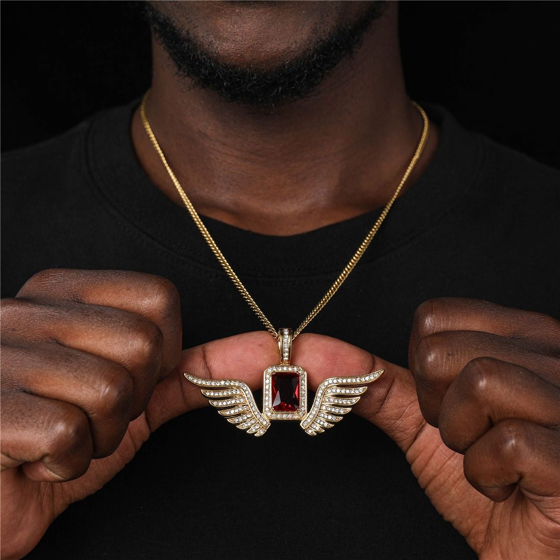 Vintage Style Wings Necklace