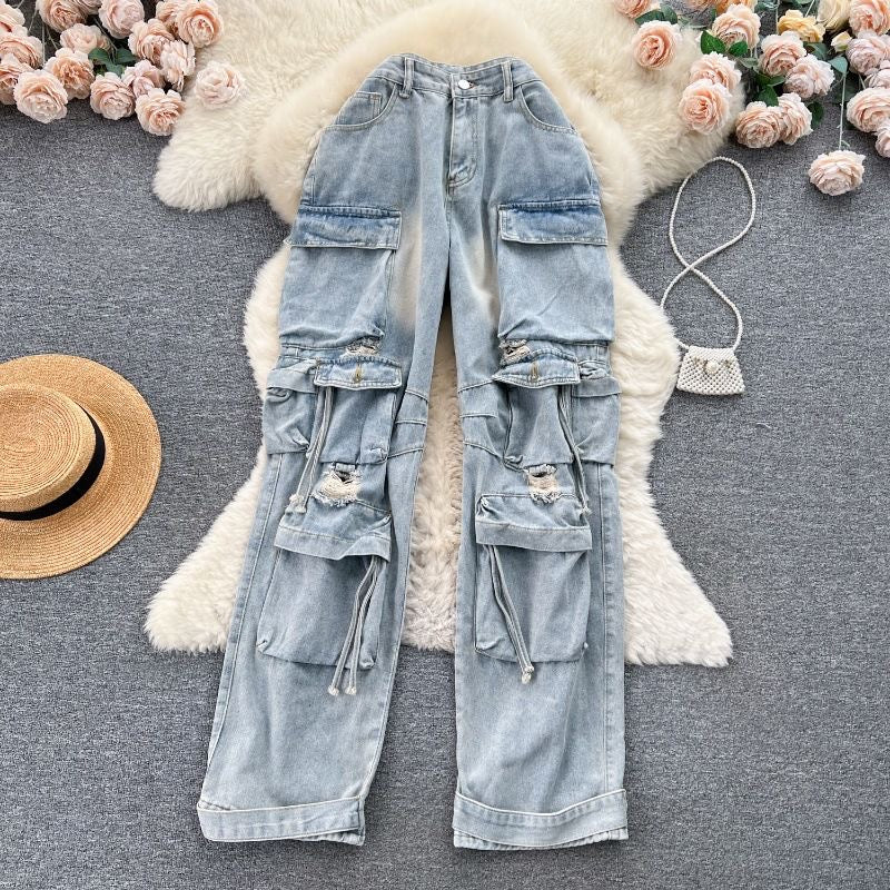 Cargo Pocket Jeans
