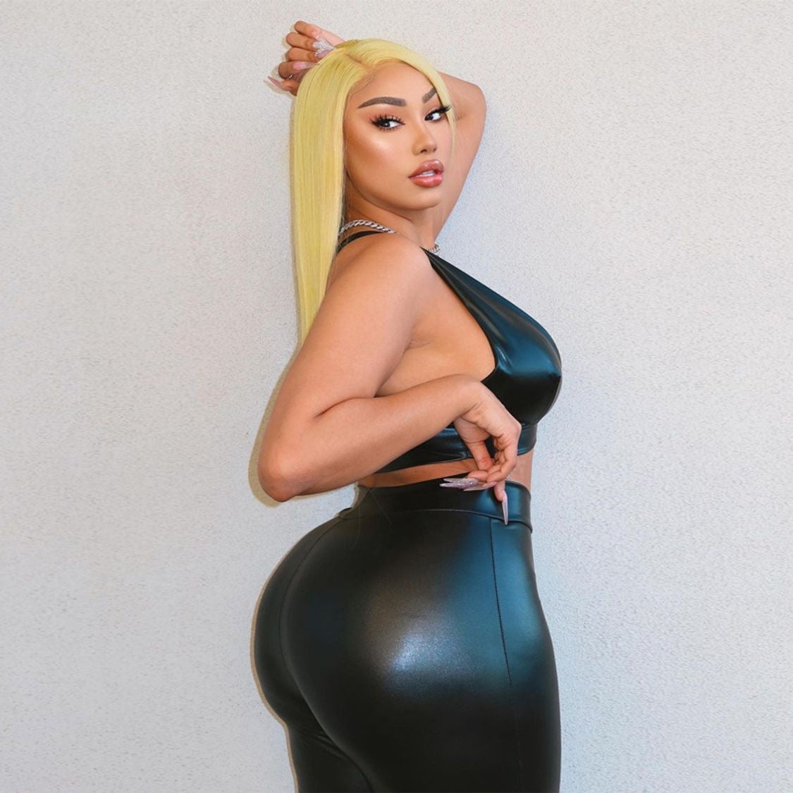 Leather Pants Set