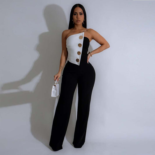 Black n white Jumpsuit (Pre-Orden)