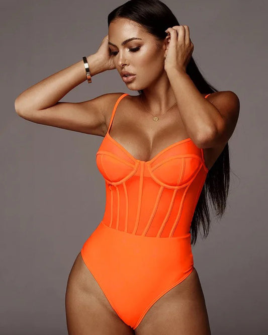 Neon Orange Bodysuit