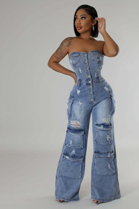 Denim Jumpsuit (Pre-Order)
