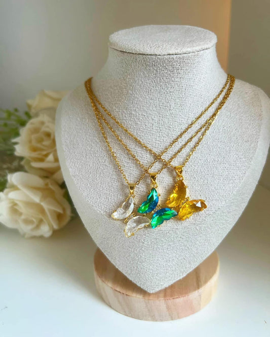 "The process" Butterfly necklace