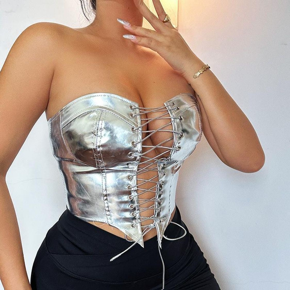 Saturno Chrome Corset